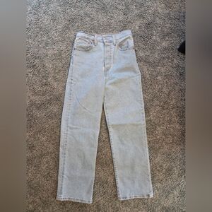 Levi's Light Wash High-Rise Straight Jeans